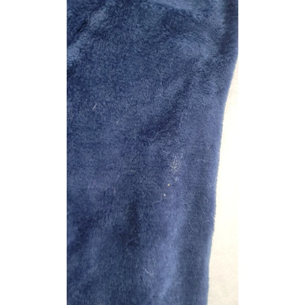 Disney Eeyore Bah Hum Bug Blue Plush Fleece Pajama Top Sleepwear Sweater L 12-14